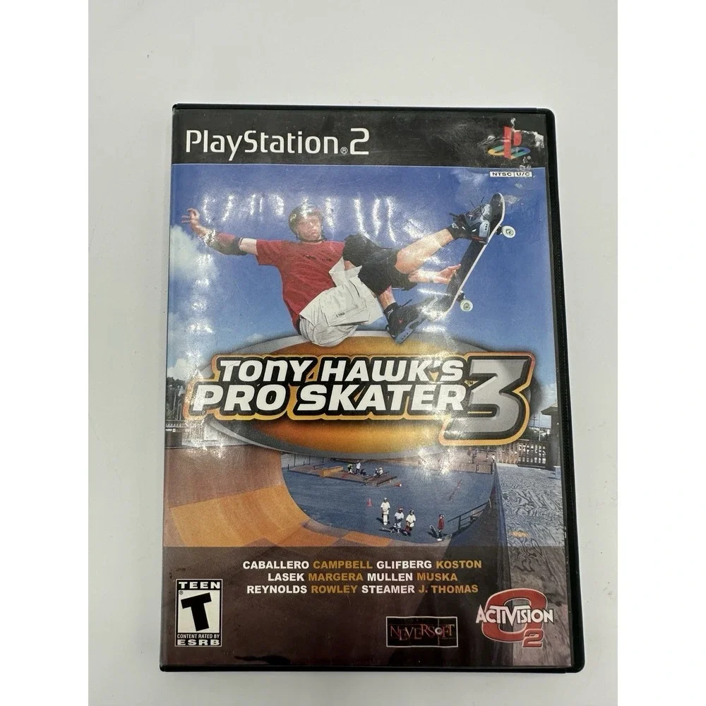 Tony Hawk's Pro Skater 3 PS2 Complete CIB NTSC Black Label Skate Game